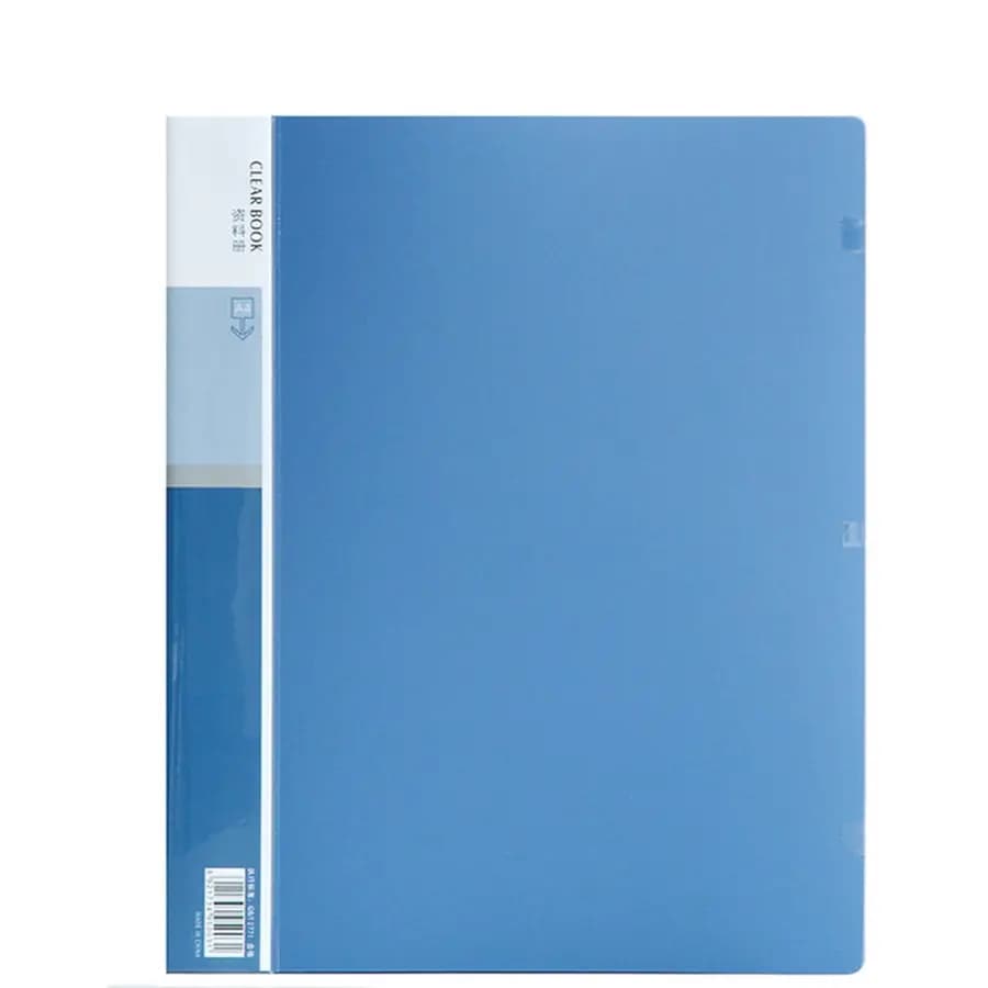 CARPETA CUADERNO T TRANSPARENTE AZUL MARINO
