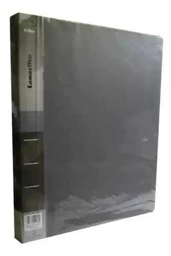 CARPETA OFICIO T TRANSPARENTE GRIS