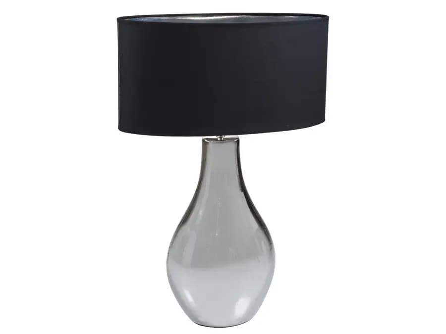 LAMPARA MOHA. NEGRA PLATA STS-3573