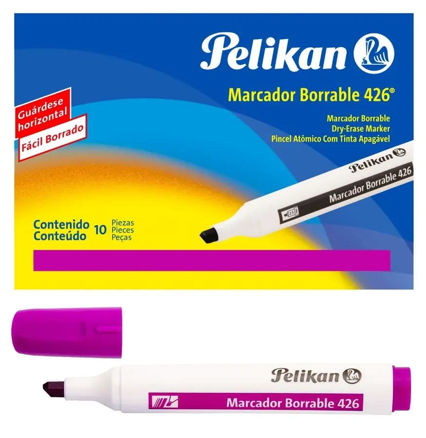 MARCADOR PELIKAN BORRABLE 426 ROSADO