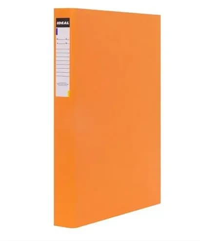 CARPETA 2 ANILLOS IDEAL NARANJA