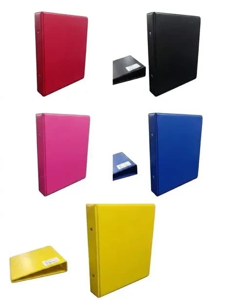 CARPETA 2 ANILLOS CUADERNO ROJA