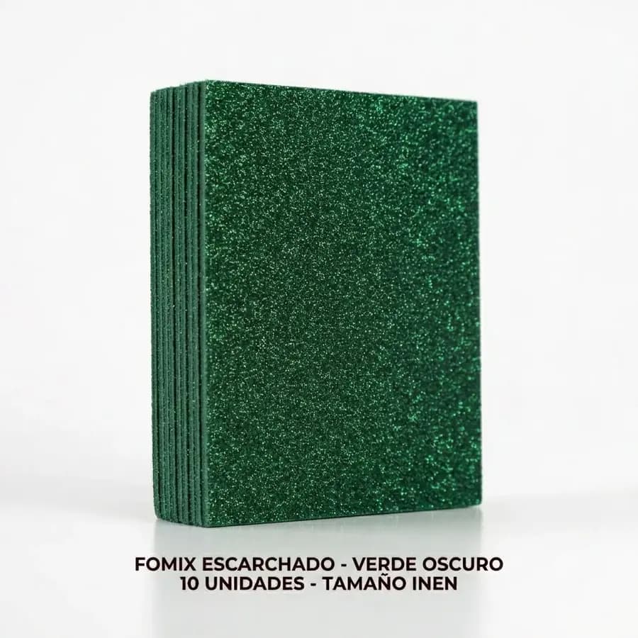 FOMIX X 10UN INEN ESCARCHADO ADHES VERDE OBSCURO