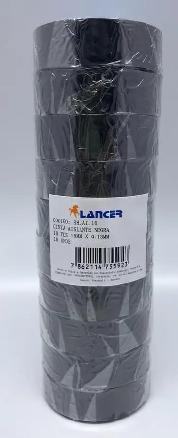 CINTA AISLANTE LANCER 10Y NEGRO