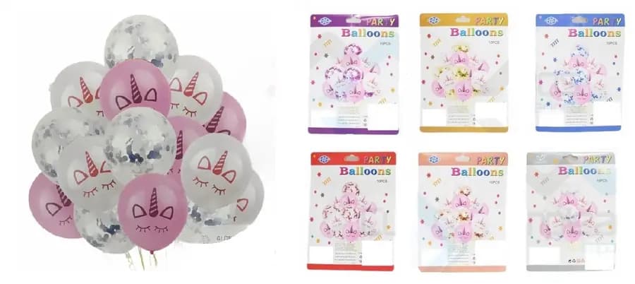 GLOBOS UNICORNIO X 10PZ 226-2