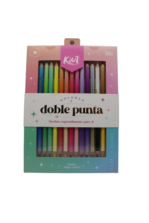PINTURA KIUT X 12COL DOBLE PUNTA