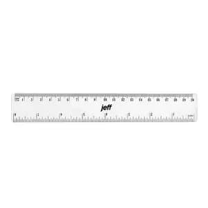 REGLA PLASTICA 20 CM JEFF
