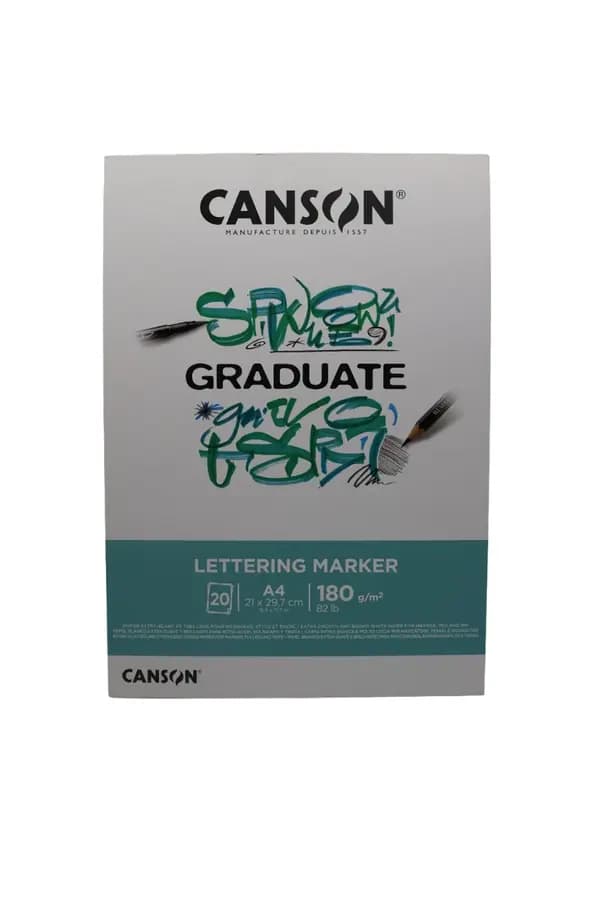 BLOCK LETTERING INEN CANSON 180GR 20H