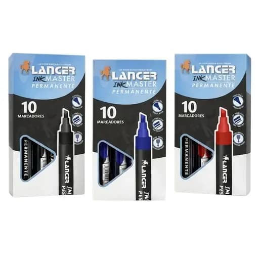 MARCADOR LANCER PERMANENTE ROJO
