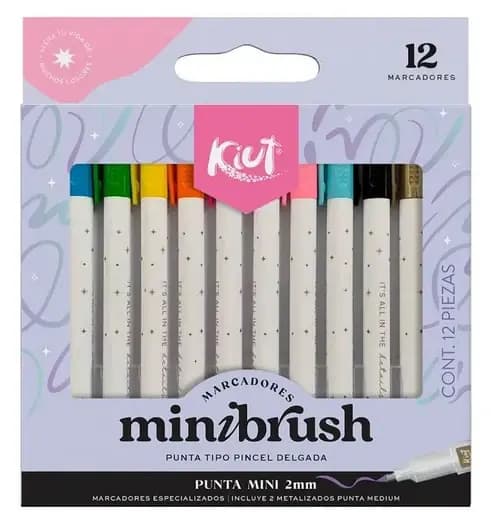 MARCADOR KIUT MINIBRUHS X 12COL 9749