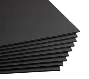 PLIEGO CARTON PLUMA NEGRO 454GR 5MM 70X100