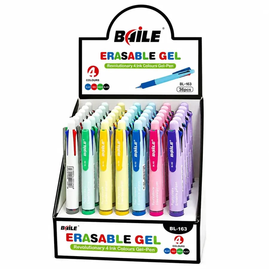 ESFERO 4 MINAS GEL BORRABLE BAILE BL-163